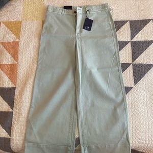 Gap High Rise Wide Leg Crop Pants
